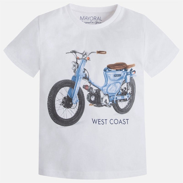 Mayoral,T-shirt,Jungen,blanco,Motorroler,3019