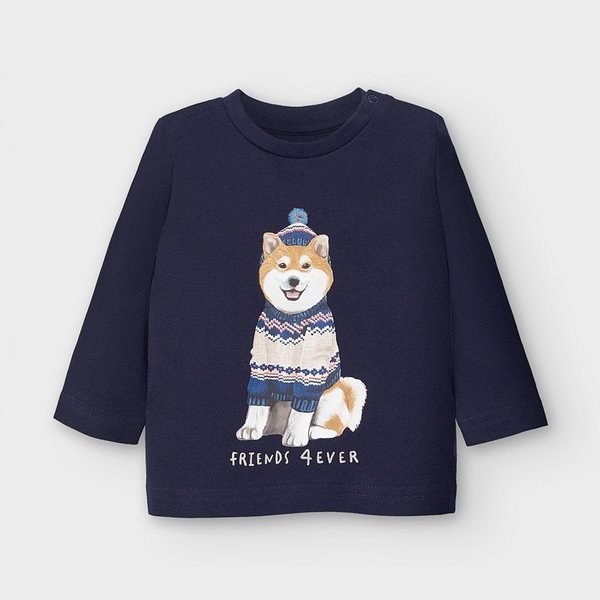 Langarm Shirt Hund Baby Jungen Art . 10-02050-036