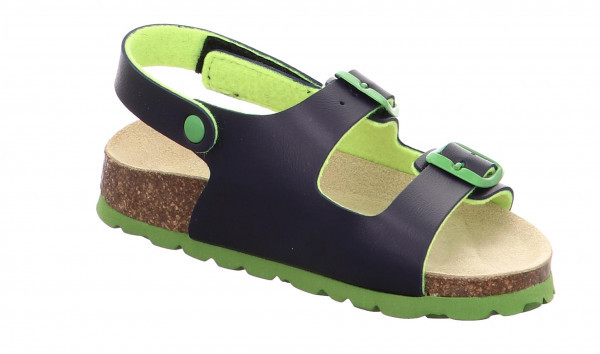Fussbettpantoffel Tieffussbett Sandale mit Schnalle|Superfit|Blau|0-600124-8100
