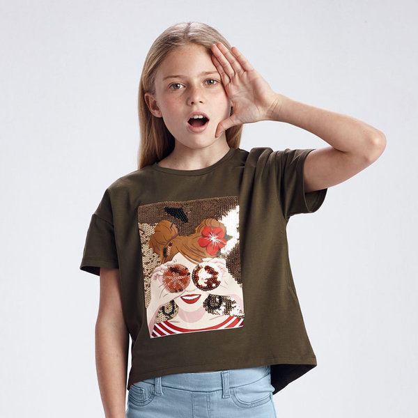 T-Shirt Ecofriends Grafik Teenager Mädchen Art. 21-06021-016