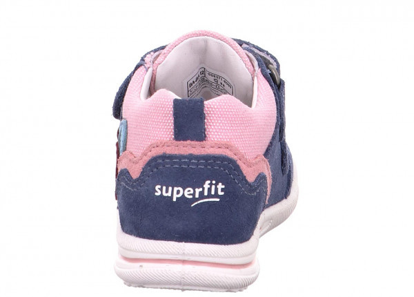 Superfit Mädchen Avrile Mini Sneaker|Blau/Rosa|Weite II S |