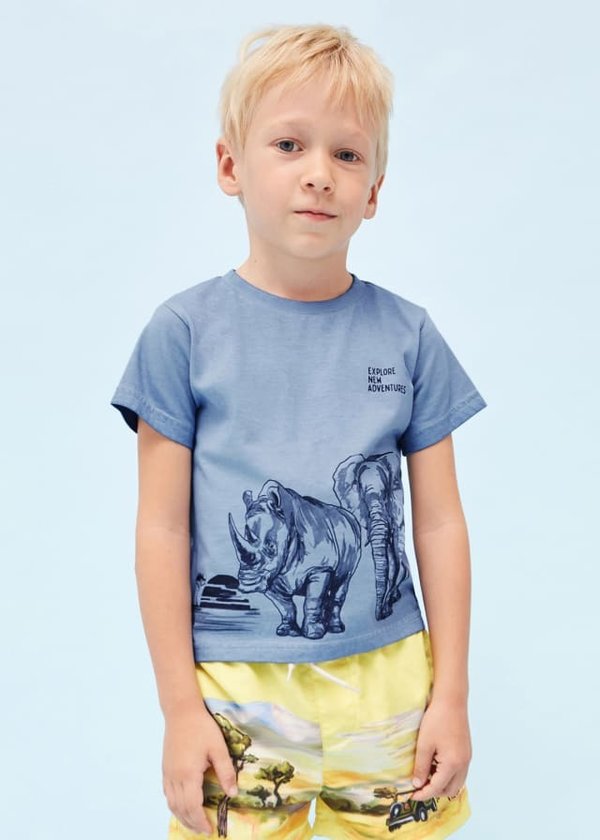 T-Shirt mit Motivdruck Jungen Art. 23-03011-046
